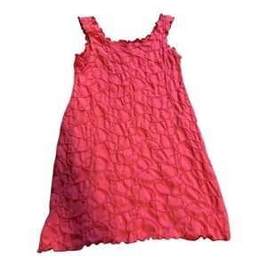 Haystacks Pink Sleeveless Dress Textured Casual Summer Sundress‎